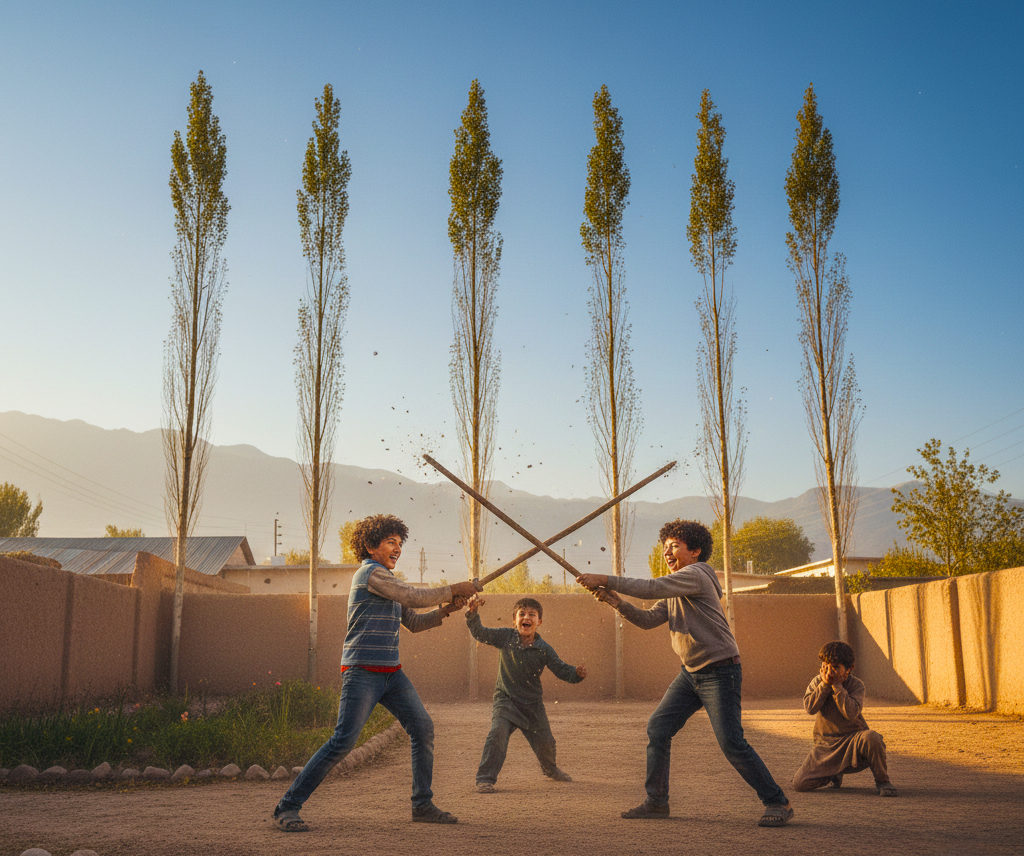 SF Shaw - An Author of Epic Fantasy and Fiction Books 12 90s childhood memories in a remote village under a starry sky